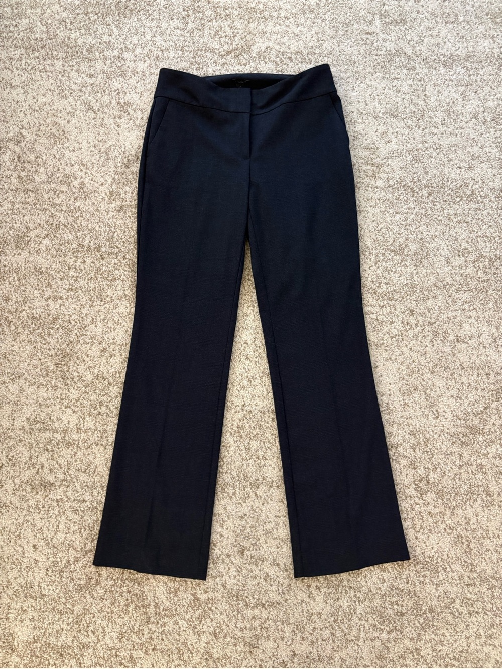 Ann Taylor Black Boot-Cut Dress Pants